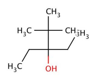 3-Ethyl-2,2-dimethyl-3-pentanol (CAS 66793-96-2) - chemical structure image