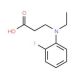 3-[Ethyl-(2-fluoro-phenyl)-amino]-propionic acid - chemical structure image