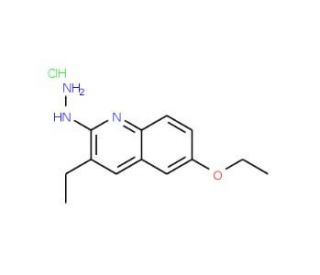 3-Ethyl-2-hydrazino-6-ethoxyquinoline hydrochloride (CAS 1170986-56-7) - chemical structure image