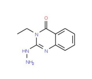 3-ethyl-2-hydrazinoquinazolin-4(3H)-one (CAS 86662-57-9) - chemical structure image