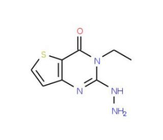 3-Ethyl-2-hydrazinothieno[3,2-d]pyrimidin-4(3H)-one - chemical structure image