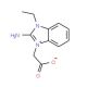 (3-Ethyl-2-imino-2,3-dihydro-benzoimidazol-1-yl)-acetic acid (CAS 462068-66-2) - chemical structure image