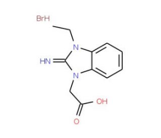 (3-Ethyl-2-imino-2,3-dihydrobenzoimidazol-1-yl)-acetic acid hydrobromide - chemical structure image
