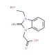 (3-Ethyl-2-imino-2,3-dihydrobenzoimidazol-1-yl)-acetic acid hydrobromide - chemical structure image