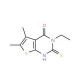 3-Ethyl-2-mercapto-5,6-dimethyl-3H-thieno-[2,3-d]pyrimidin-4-one (CAS 59898-60-1) - chemical structure image