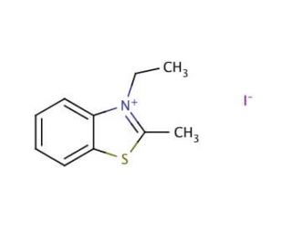 3-Ethyl-2-methylbenzothiazolium iodide (CAS 3119-93-5) - chemical structure image