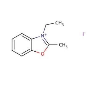 3-Ethyl-2-methylbenzoxazolium iodide (CAS 5260-37-7) - chemical structure image