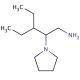 3-ethyl-2-pyrrolidin-1-ylpentan-1-amine (CAS 941378-55-8) - chemical structure image