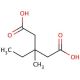 3-Ethyl-3-methylglutaric acid (CAS 5345-01-7) - chemical structure image