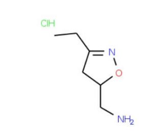 [(3-Ethyl-4,5-dihydroisoxazol-5-yl)methyl]aminehydrochloride - chemical structure image