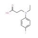 3-[Ethyl-(4-fluoro-phenyl)-amino]-propionic acid - chemical structure image