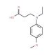 3-[Ethyl-(4-methoxy-phenyl)-amino]-propionic acid - chemical structure image