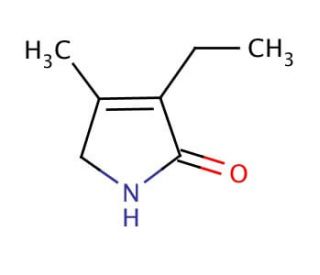 3-Ethyl-4-methyl-3-pyrrolin-2-one (CAS 766-36-9) - chemical structure image