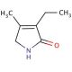 3-Ethyl-4-methyl-3-pyrrolin-2-one (CAS 766-36-9) - chemical structure image