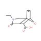 3-Ethyl-4-oxo-10-oxa-3-aza-tricyclo[5.2.1.0*1,5*]dec-8-ene-6-carboxylic acid (CAS 163035-51-6) - chemical structure image