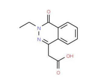 (3-Ethyl-4-oxo-3,4-dihydro-phthalazin-1-yl)-acetic acid (CAS 28081-53-0) - chemical structure image