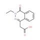(3-Ethyl-4-oxo-3,4-dihydro-phthalazin-1-yl)-acetic acid (CAS 28081-53-0) - chemical structure image
