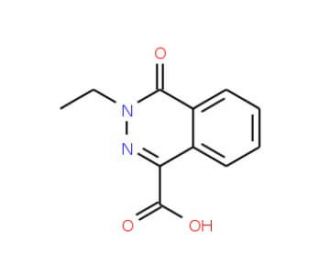 3-Ethyl-4-oxo-3,4-dihydro-phthalazine-1-carboxylic acid (CAS 16015-48-8) - chemical structure image
