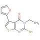 3-ethyl-5-(2-furyl)-2-mercaptothieno[2,3-d]pyrimidin-4(3H)-one - chemical structure image