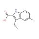 3-Ethyl-5-fluoro-1H-indole-2-carboxylic acid - chemical structure image