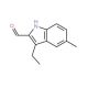 3-Ethyl-5-methyl-1H-indole-2-carbaldehyde - chemical structure image