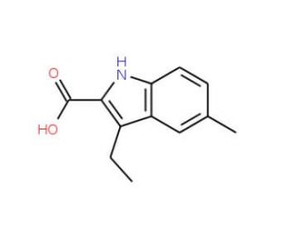 3-Ethyl-5-methyl-1H-indole-2-carboxylic acid - chemical structure image