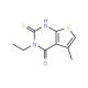 3-ethyl-5-methyl-2-sulfanyl-3H,4H-thieno[2,3-d]pyrimidin-4-one - chemical structure image