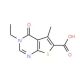 3-Ethyl-5-methyl-4-oxo-3,4-dihydro-thieno[2,3-d]-pyrimidine-6-carboxylic acid - chemical structure image