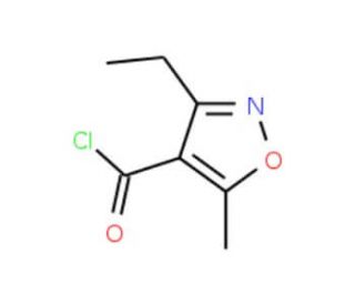 3-ethyl-5-methylisoxazole-4-carbonyl chloride - chemical structure image