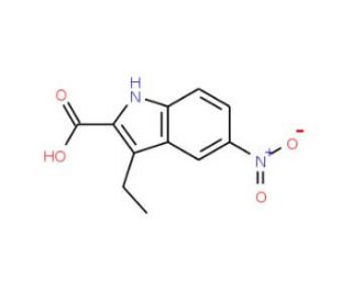 3-Ethyl-5-nitro-1H-indole-2-carboxylic acid - chemical structure image