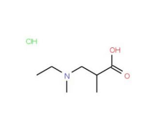 3-[Ethyl(methyl)amino]-2-methylpropanoic acid hydrochloride - chemical structure image