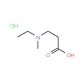 3-[Ethyl(methyl)amino]propanoic acid hydrochloride - chemical structure image