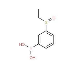 3-Ethylsulfinylphenylboronic acid (CAS 1072952-07-8) - chemical structure image