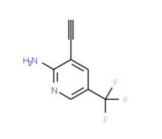 3-Ethynyl-5-(trifluoromethyl)-2-pyridinylamine - chemical structure image