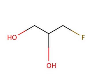 3-Fluoro-1,2-propanediol (CAS 453-16-7) - chemical structure image