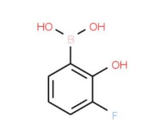3-Fluoro-2-hydroxyphenylboronic acid (CAS 259209-24-0) - chemical structure image