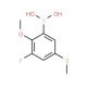 3-Fluoro-2-methoxy-5-(methylthio)benzeneboronic acid (CAS 957065-83-7) - chemical structure image
