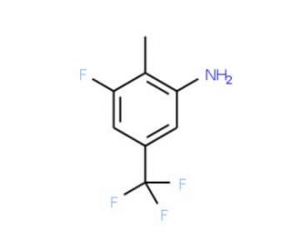 3-Fluoro-2-methyl-5-(trifluoromethyl)aniline (CAS 1065073-89-3) - chemical structure image