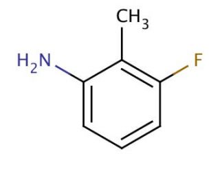 3-Fluoro-2-methylaniline (CAS 443-86-7) - chemical structure image