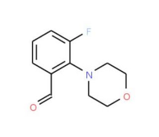 3-Fluoro-2-(N-morpholino)-benzaldehyde (CAS 736991-35-8) - chemical structure image