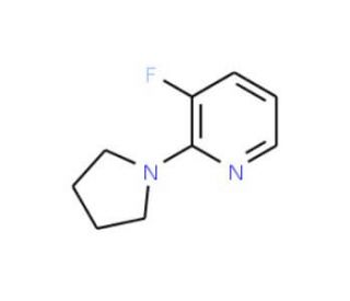 3-Fluoro-2-(pyrrolidin-1-yl)pyridine (CAS 1133115-40-8) - chemical structure image