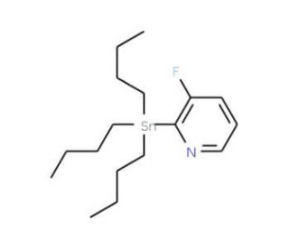 3-Fluoro-2-(tributylstannyl)pyridine (CAS 573675-60-2) - chemical structure image