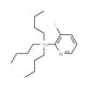 3-Fluoro-2-(tributylstannyl)pyridine (CAS 573675-60-2) - chemical structure image