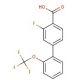 3-fluoro-2′-(trifluoromethoxy)-1,1′-biphenyl-4-carboxylic acid - chemical structure image