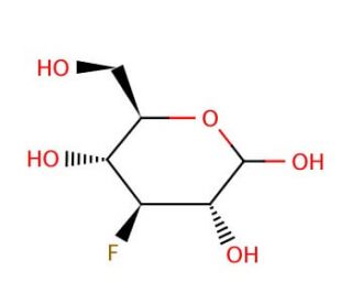 3-Fluoro-3-deoxy-D-glucose (CAS 14049-03-7) - chemical structure image