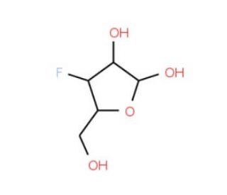3-Fluoro-3-deoxy-D-xylofuranose (CAS 14537-01-0) - chemical structure image