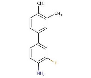 3-Fluoro-3&prime;,4&prime;-dimethyl[1,1&prime;-biphenyl]-4-ylamine - chemical structure image