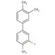 3-Fluoro-3′,4′-dimethyl[1,1′-biphenyl]-4-ylamine - chemical structure image