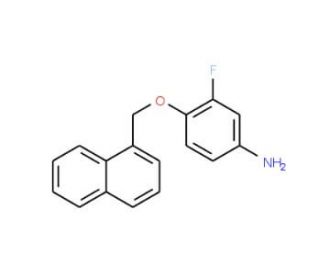 3-Fluoro-4-(1-naphthylmethoxy)aniline - chemical structure image