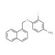 3-Fluoro-4-(1-naphthylmethoxy)aniline - chemical structure image